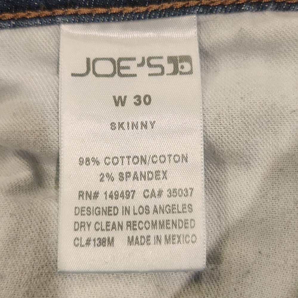 Medium Wash Joe's Jeans "Fiona" Blue Skinny Jeans Size 30! - Picture 3 of 10